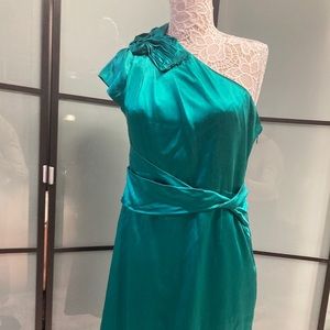 Elie Tahari Silk One Shoulder Dress